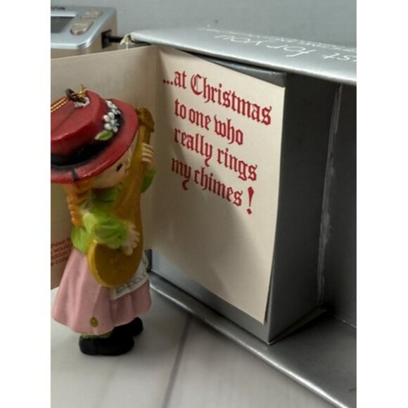 1983 Girl Playing Mandolin Music Instrument Christmas Ornament - Picture 4 of 13